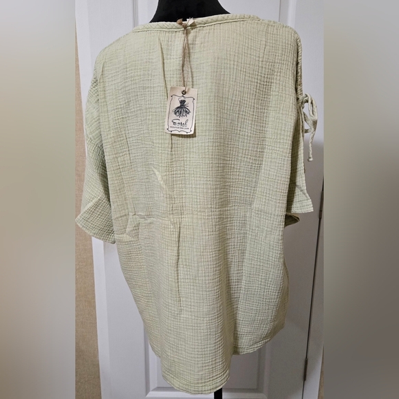 EASEL Washed Cotton Gauze Top #472-477 - Picture 9 of 11